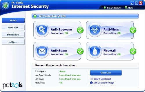 Скриншот к PC Tools Internet Security Suite 2009 6.0.1.440